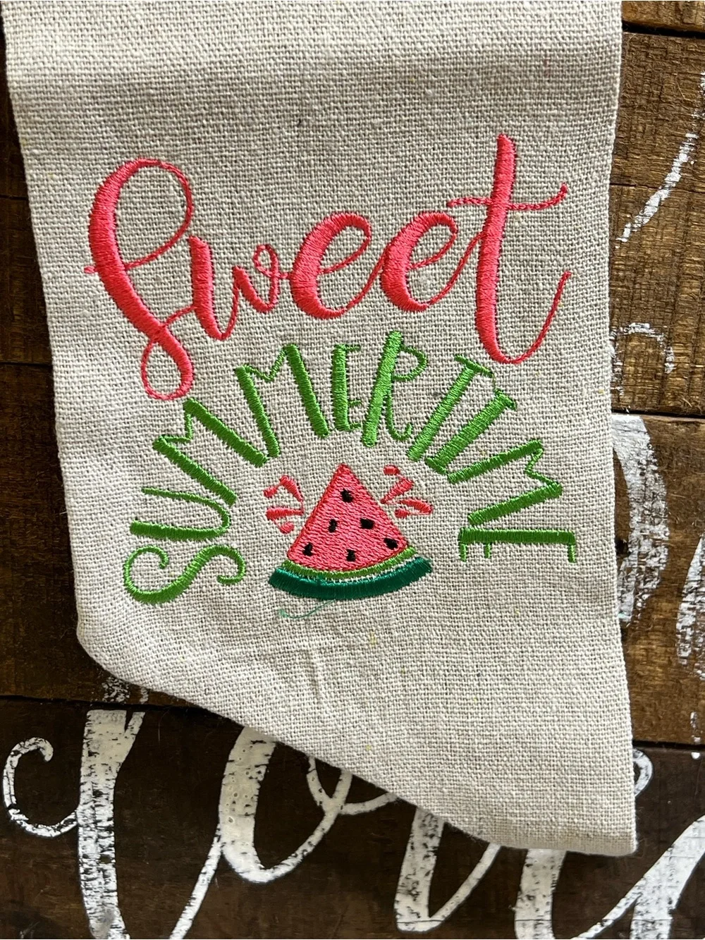 Hand Crafted Pink and Green 